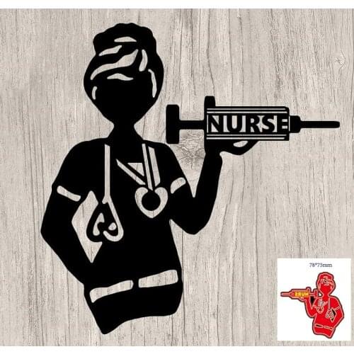 Doctors And Nurses Transparent Silicone Rubber Stamp and Metal Die Sheet Cling Scrapbooking DIY Cute Pattern Photo Album