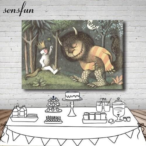 Sensfun Wild One Party Photography Backdrop Customized Children Birthday Backgrounds For Photo Studio 220x150cm Vinyl
