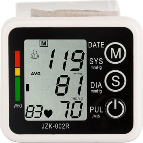 Automatic Digital Wrist Blood Pressure Monitor Sphygmomanometer Heart Rate Meter BP Tonometer Meter Tansiyon Aleti Tensiometro
