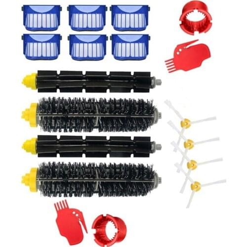 Replacement Accessories Kit for IRobot Roomba 600 Series&500 Series,Filter/Side Brush/Bristle&Flexible Beater Brush