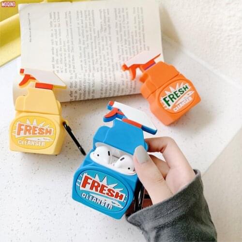 Fresh Cleanser For Airpods Air Pods Silicone Case Protective Cover Pouch Anti Lost Protector Fundas Accessories