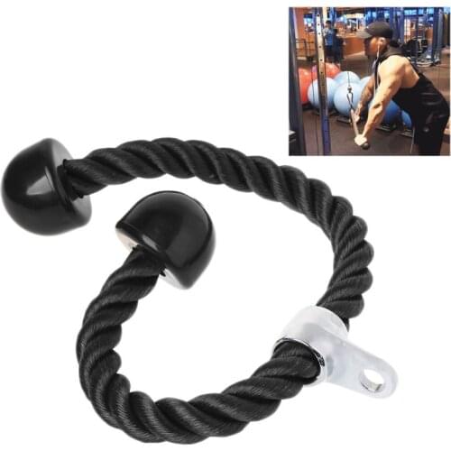 Gym Fitness Equipment Tricep Rope Biceps Strength Training Bodybuilding Exercise