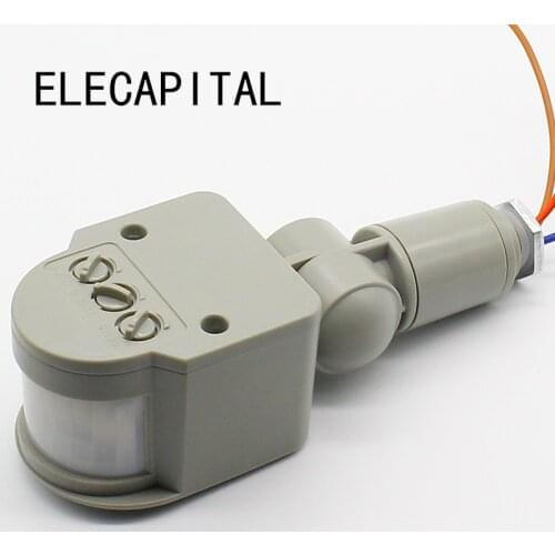 Motion Sensor Light Switch Outdoor AC 220V Automatic Infrared PIR Motion Sensor Switch for LED Light 2017 Top Sale