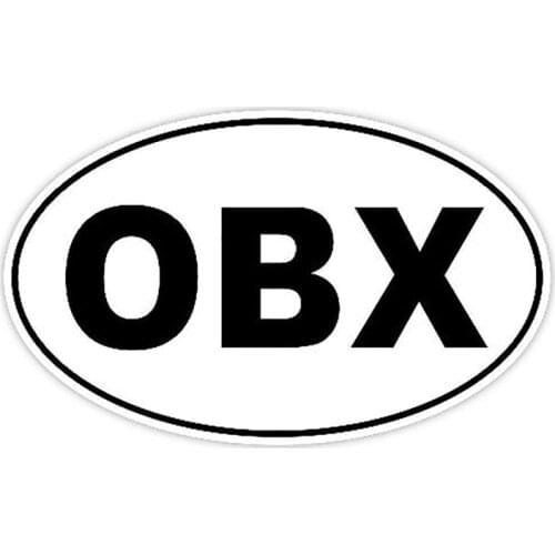 Personality OBX Outer Car Sticker Vinyl Waterproof Car Window High Quality Accessories Decorative PVC 13cm X 8cm