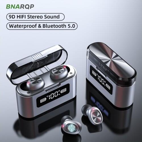 Waterproof Wireless Headphones Sport TWS Earbuds Touch Control HIFI Earphone LED Display Bluetooth Game Headsets With Microphone