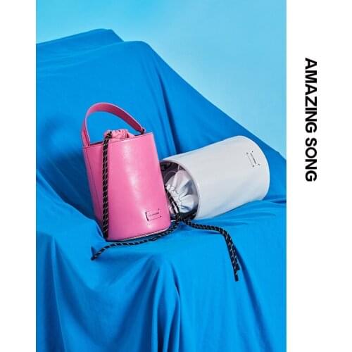 Amazing Song fashionable fisherman bucket bag 2021 new autumn and winter bag female large-capacity messenger shoulder bag