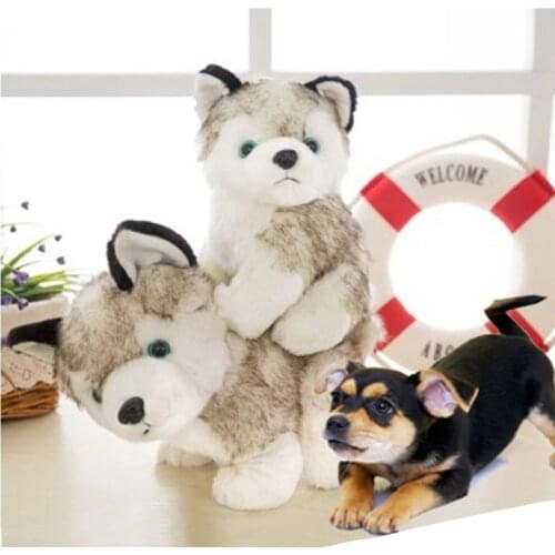 Funny Plush Pet Dog Cat Toy Chew Treat Holder Tooth Cleaning Simulation Husky Toy Dog Puppy Training Interactive Pet Supplies