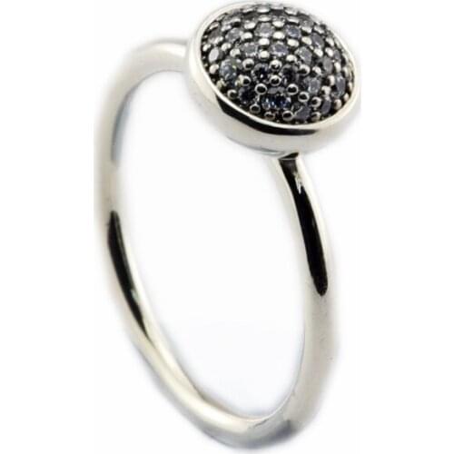 Ring Dazzling Droplet Silver Rings With CLEAR CZ For Women Men Anel Feminino 100% 925 Jewelry Sterling Silver Anillos Wedding