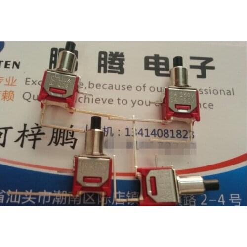 1PCS Taiwan-made button switch miniature 2-foot bend foot reset switch press switch 1A250V 3A120V