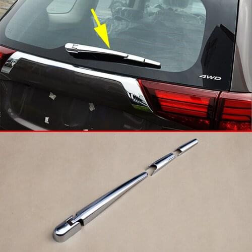 4Pcs/Set Chrome Accessories For Mitsubishi Outlander 2013-2018 Rear Windshield Glass Wiper Cover Overlay Cover Kits