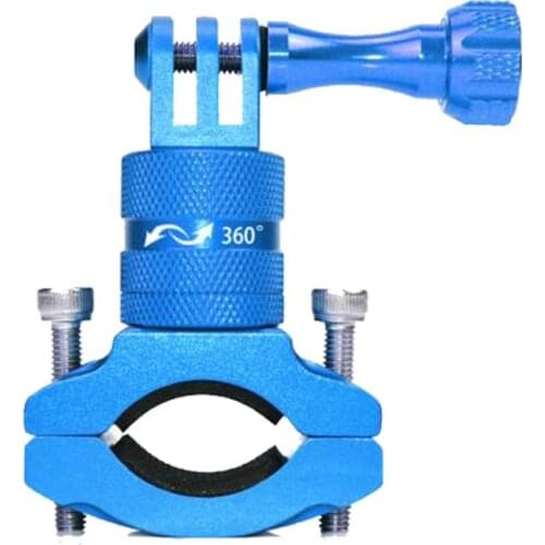 Aluminum sports camera 360 degree bike clip motorcycle gopro mobile phone bike clip action camera accessories