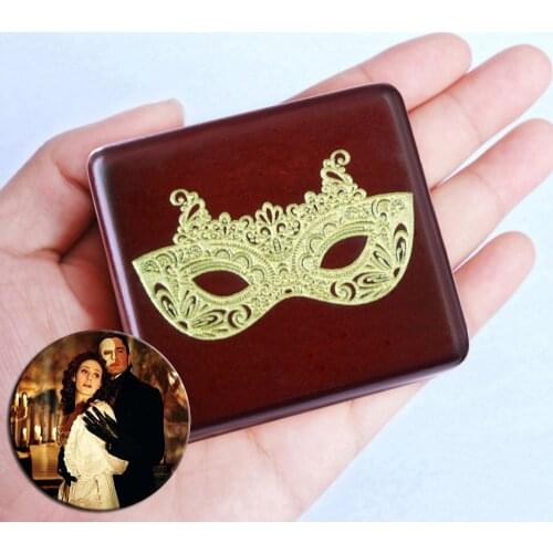 Sinzyo Handmade Wooden phantom of the opera Masquerad Music Box Birthday Gift For Christmas Valentines day special gifts
