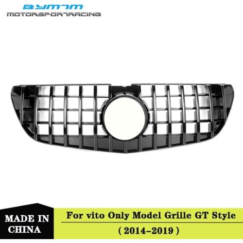 For GT Style Front Bumper Racing ABS Grille For vito W447