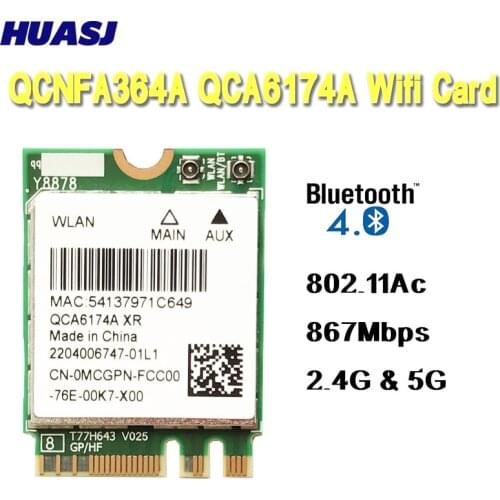 For MSI GT72 / GT80 / GS60 / GE62 / GE72 / PE60 / PE70 for Dell Alienware 13 R2 17 Assassin 1535 Atheros QCNFA364A 802.11Ac NGFF