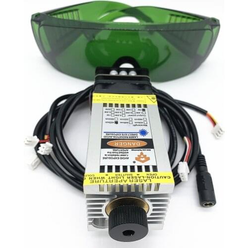 The actual power of the 7W blue laser module. Actual wattage, laser head, can engrave stainless steel, high transmittance