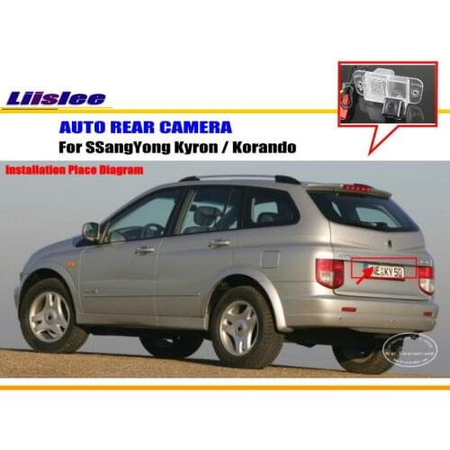 Car Rear View Camera For SSangYong Kyron 2005~2013 Korando 2006~2012 Back Up Parking Camera HD CCD License Plate Light CAM