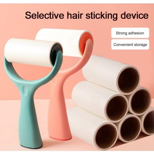 Roller Sticky Tearable Adhesive Brush Pet Hair Remover Roller Clothes Lint Sticking Brush Hair Removing Brush with Handle