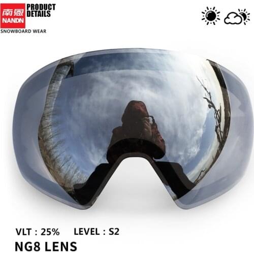 NANDN Ski lens double layer anti fog and anti UV400 suitable for NG8