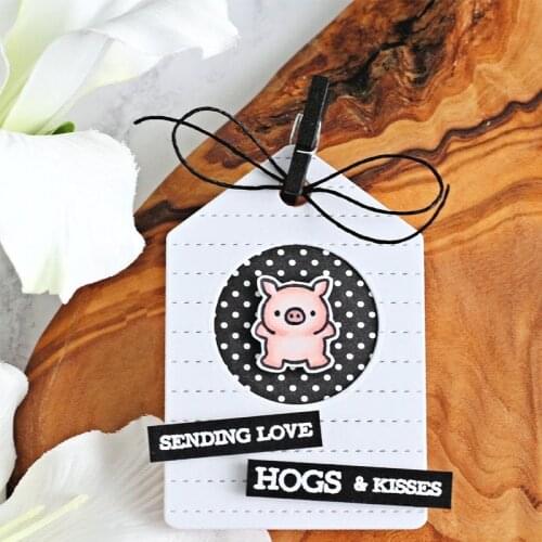 Cute Piggy Cutting Dies And Corresponding Silicone Stamps For DIY Scrapbooking Photo Album Paper Card Making Decoration Craft