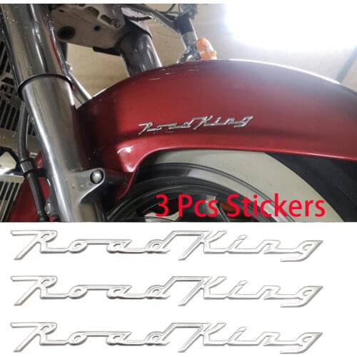 Yecnecty Motorcycle Sticker 110th Anniversary Classic 3D Motorbike Decals Fender Emblem Badge For Harley Davidson Road King FLHR