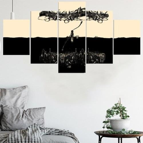 5 Pieces Wall Art Canvas Painting Game Poster Abstract Modern Living Room Bedroom For Home Decoration Pictures Modular