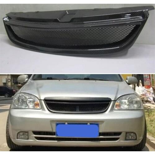 Body Kit Front Bumper Cover Refitting Grill Accessories Carbon Fibre Racing Grille Use For Daewoo Lacetti 2003--2007 Year