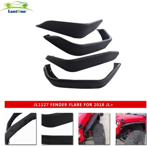 Poison spider fender flares front +rear For jeep wrangler JL wheel eyebrow Aluminum alloy auto products offroad JL1127 Lantsun