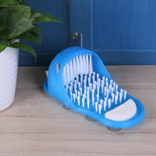 Plastic Remove Dead Skin Massage Slipper Foot Scrubber Bath Shoe with Brush Household Bathroom Foot Cleaning Brush Slipper