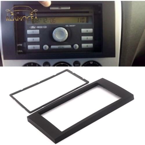 Reamocea 2DIN DVD Stereo Radio Navigation Fascia Panel Surround Plate Fit For Ford C-Max S-Max Fusion Transit Fiesta III 2006