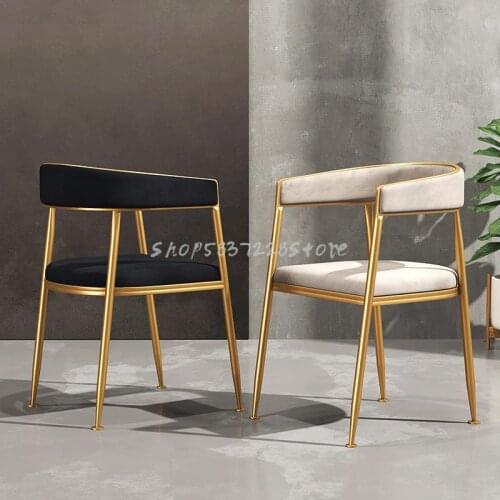 Scandinavian Light Luxury Dining Chair, Family Back Chair, Modern Simple Makeup Chair, Leisure Chair, Red Restaurant Chair