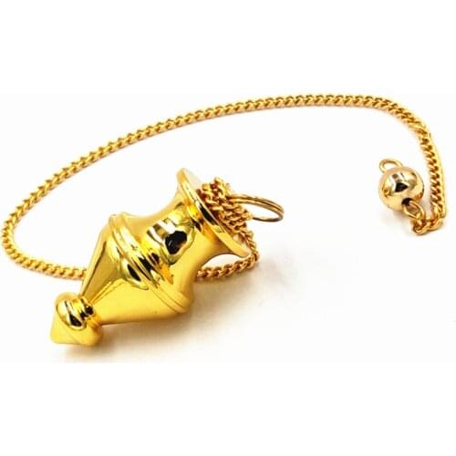 SL copper pendule pendant men Dowsing Healing Pyramid spiritual Reiki pendulums for dowsing Copper meatl Charms Chakra Amulet