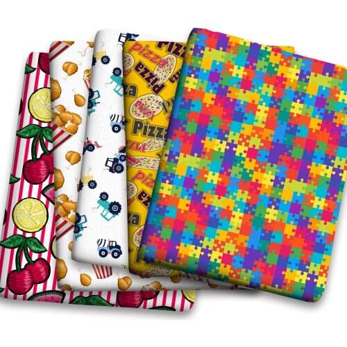 Spring Summer Cotton Super Dense Sewing Fabric Making Womens Wear Dress Children Clothing Home Clothes Cloth c01 0.5Meter