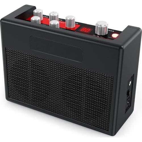 Ammoon POCKAMP Guitar Amplifier Built-in Multi-effects 80 Drum Rhythms Support Tuner Tap Tempo Function with Power Adapter