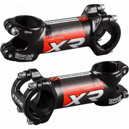 XRIDE XR road Stem Stem Bike Ultra-lightweight carbon aluminum handle 28.6-31.8 MM 6 de/and Carbon bottle cage