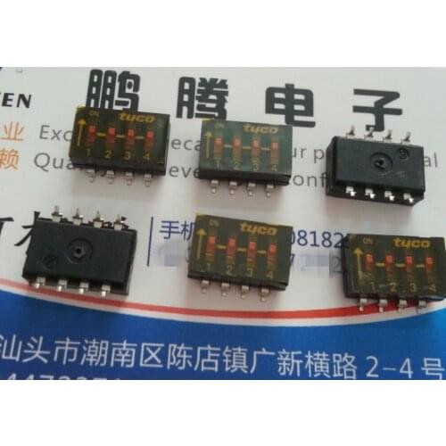 1PCS Imported Japanese TYCO 4-1393545-4 DIP switch patch 4-bit 2.54 coding switch