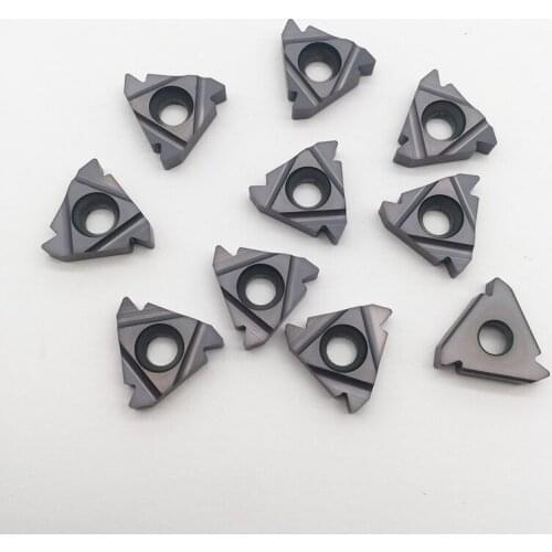 10pcs 16ER 8UN SMX35 Threaded Inserts Indexable Tungsten Carbide Threading Lathe Inserts for Threaded Lathe Holder blade tools