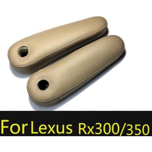 2PCS Microfibre Leather Front Seat Armrest Protective Cover For Lexus RX300 RX350 2004 2005 2006 2007 car accessories interior