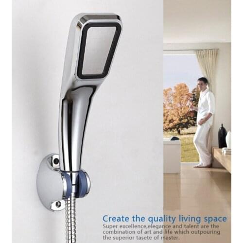 300 small hole pressure water saving booster square shower head handheld ABS shower sprayer bathroom hand shower new
