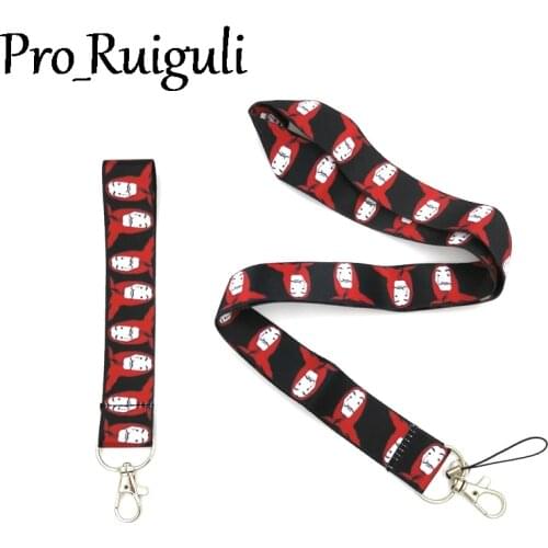 House of Paper Lanyard Keys Phone Holder Funny Neck Strap With Keyring ID Card DIY Animal webbings ribbons Hang Rope