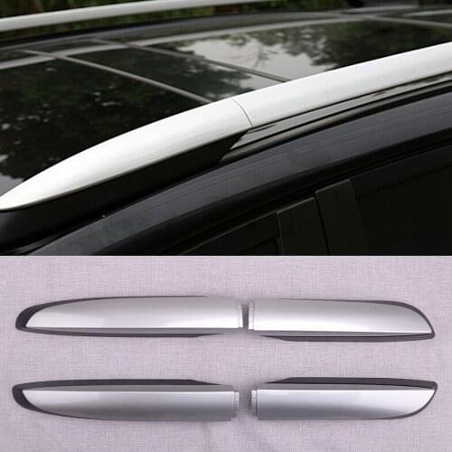 CITALL 4pcs Roof Rack Rail End Decorative Cover Shell Cap Fit For Toyota RAV4 XA40 2013 2014 2015 2016 2017