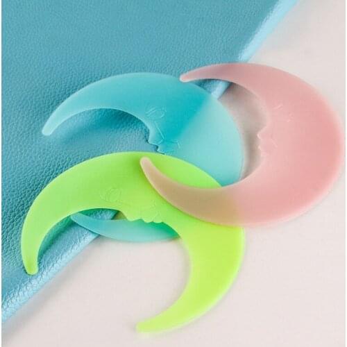 13cm Luminous Moon Luminous Three Dimensional Wall Sticker Refrigerator Electrical Appliances Bedroom Dormitory Creative