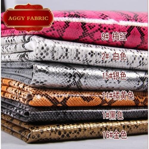 Faux PU Snake Leather Fabric ,PU Leather for Decorative, PU Artificial Leather for sewing DIY Material, Leather Skin Wholesale