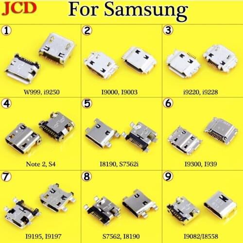JCD New 7pin micro usb charge charging jack connector plug dock socket port for Samsung i9082 i9080 i879 i8552 i869 Galaxy S3 S4