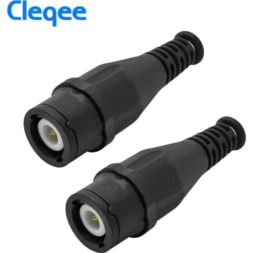 JXSINONE P7001 2pcs High Quality BNC Male plug connector protective shell Gold-plated solder joint