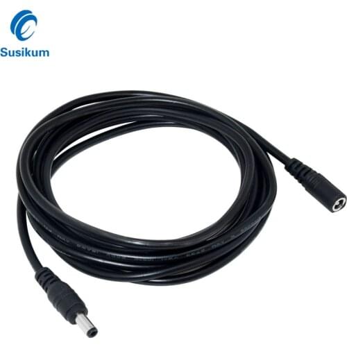 12V DC Power Cable 5.5*2.1mm Male Female Power Adapter Extension Cable For Surveillance Camera 12 Volt Extension Cord
