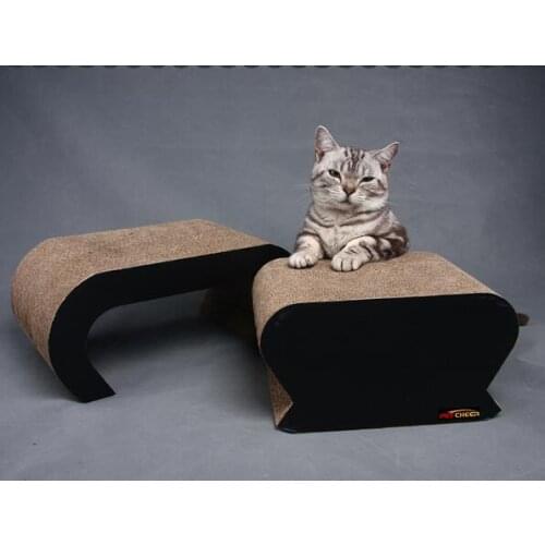 2in1 Square Cat Scratcher Fat Cat Bed Cardboard Paper High Quality Cat Scratching Pad