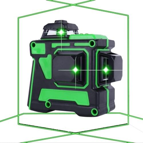 Laser Level 12 Lines 3D Self-Leveling 360 Horizontal And Vertical Cross Super Powerful Green Laser Beam Line Level With Battery