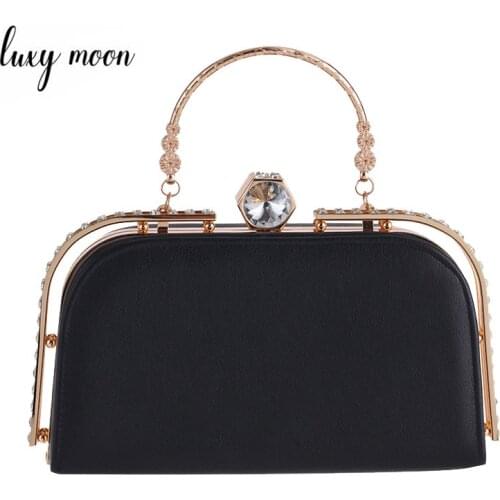 Women Handbags Fashion Casual PU Evening Bag Day Clutches Womens Purse Wallet Wedding Bags Crystal Female Clutch bolsas feminia