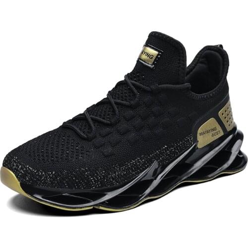 Handmade size tenis anti-slip mesh outdoor cheap new breathable light fabric leisure sport sneakers mens autumn gray 2018 slip