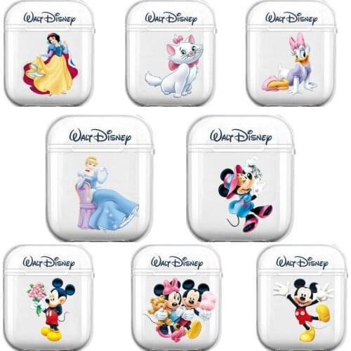 Mickey Minnie Mouse Daisy Duck Cat Soft Silicone Cases For Airpods 1/2 Protective Bluetooth Wireless Earphone Cover For Air Pod